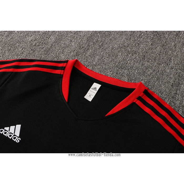 Chandal del Manchester United 2021 2022 Manga Corta Negro